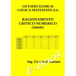 RAGIONAMENTO CRITICO-NUMERICO (Tabelle) - E-BOOK PDF